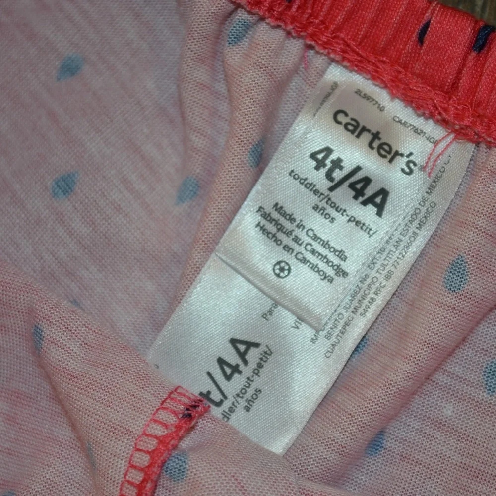 Carters size 4t